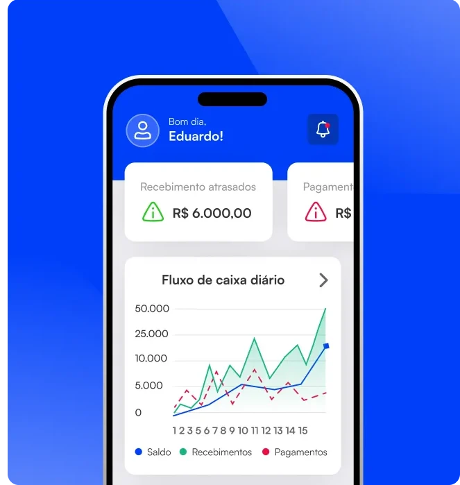 Tela do dashboard financeiro do Easy App