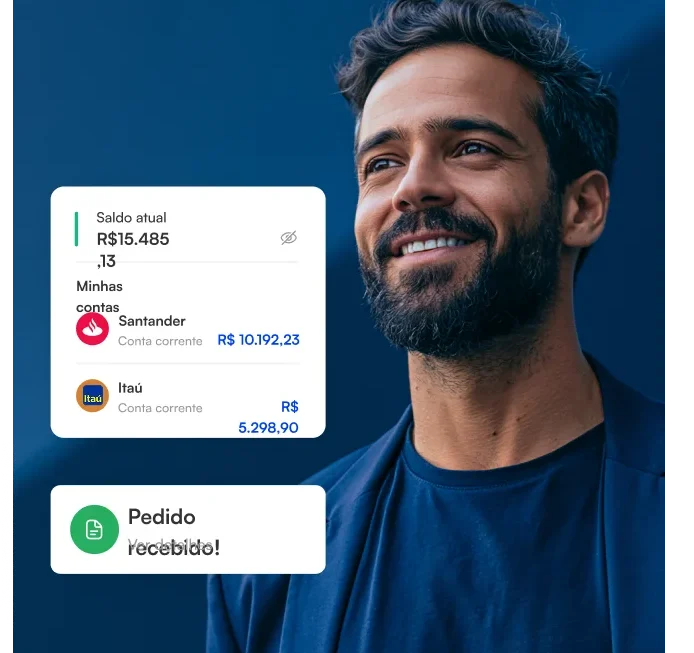 Empreendedor usando o Easy App