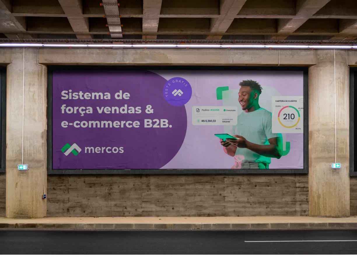 Outdoor da campanha Mercos