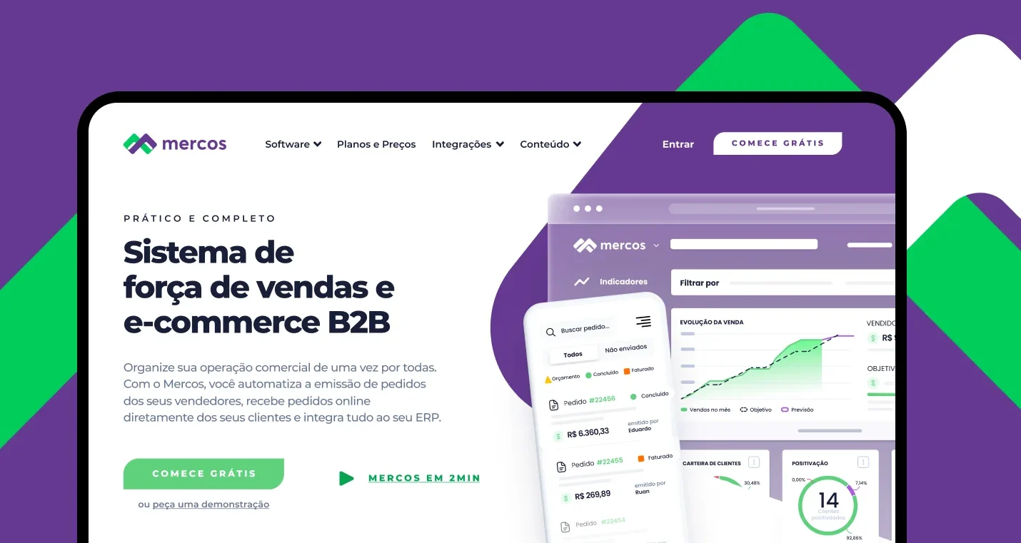 Mercos — sistema de força de vendas e e-commerce B2B